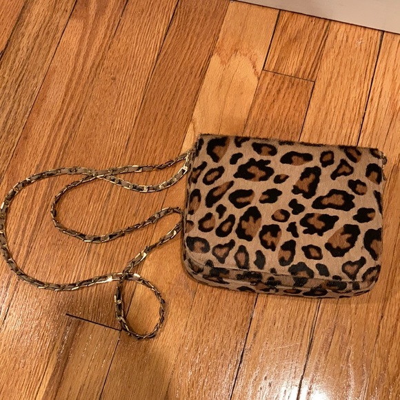 Cashhimi Handbags - CASHHIMI leopard hair crossbody bag